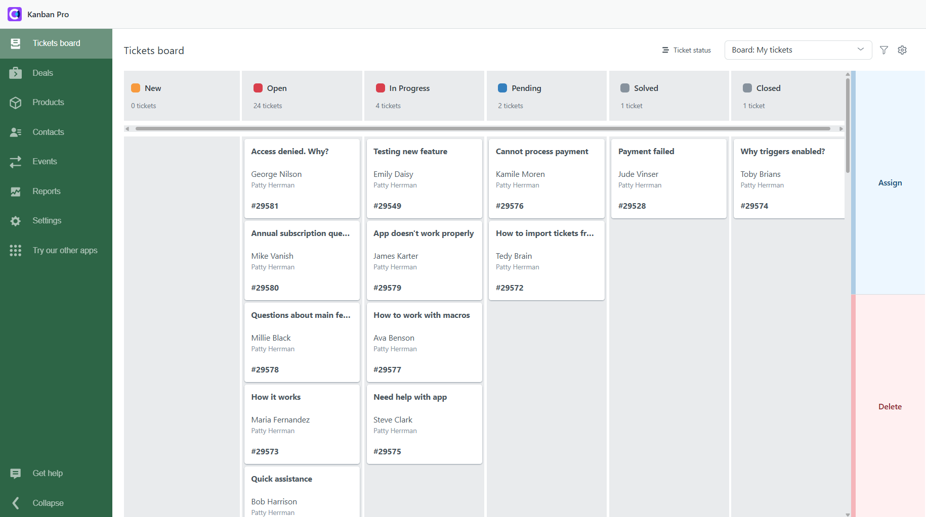 Kanban Board in Zendesk