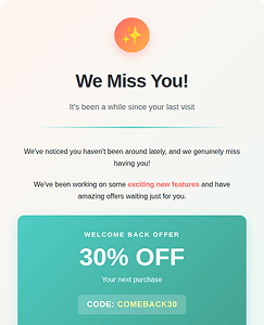 Template preview We Miss You