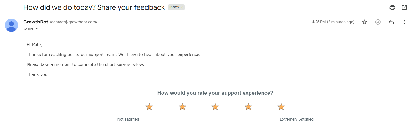Automatic Survey After Zendesk Ticket Solved