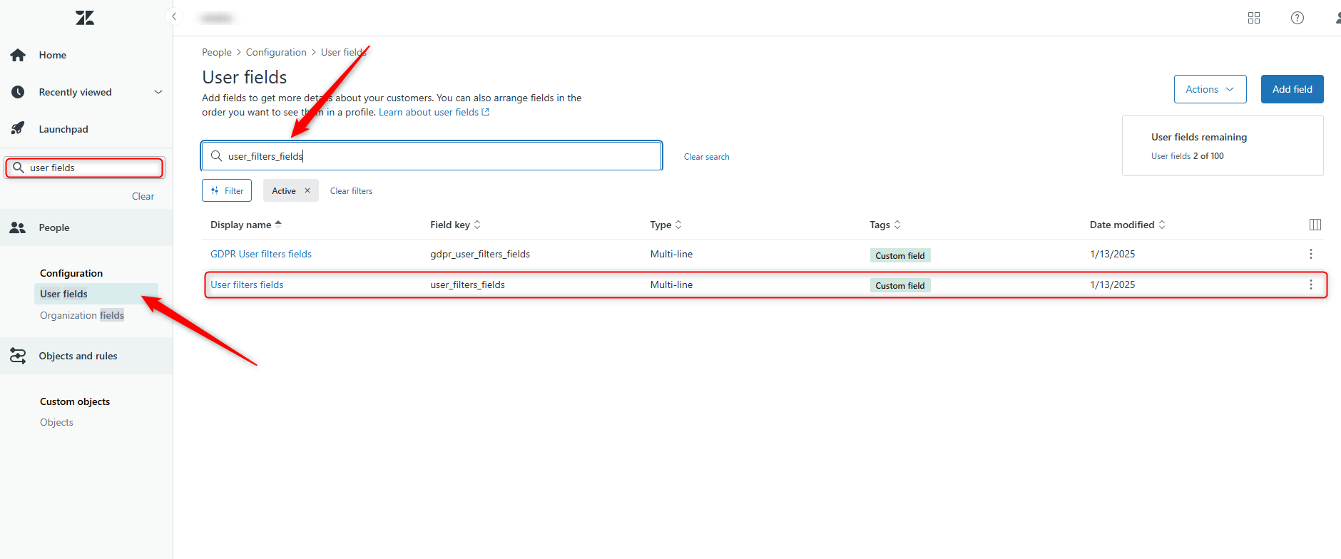 User Fields PC User Fields PC