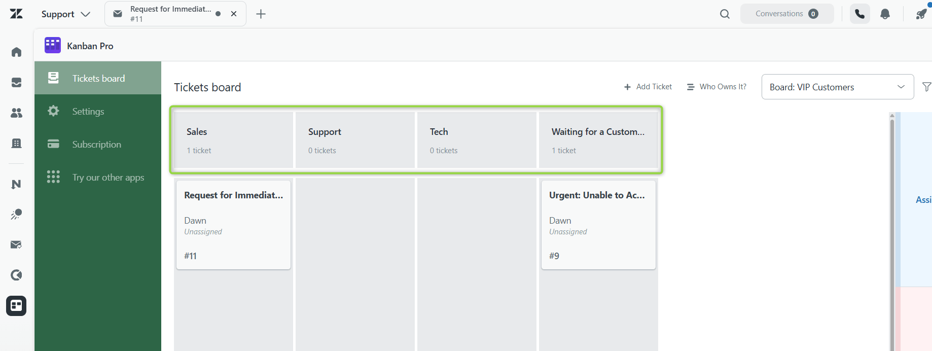 Ticket Board Team Management in Zendesk