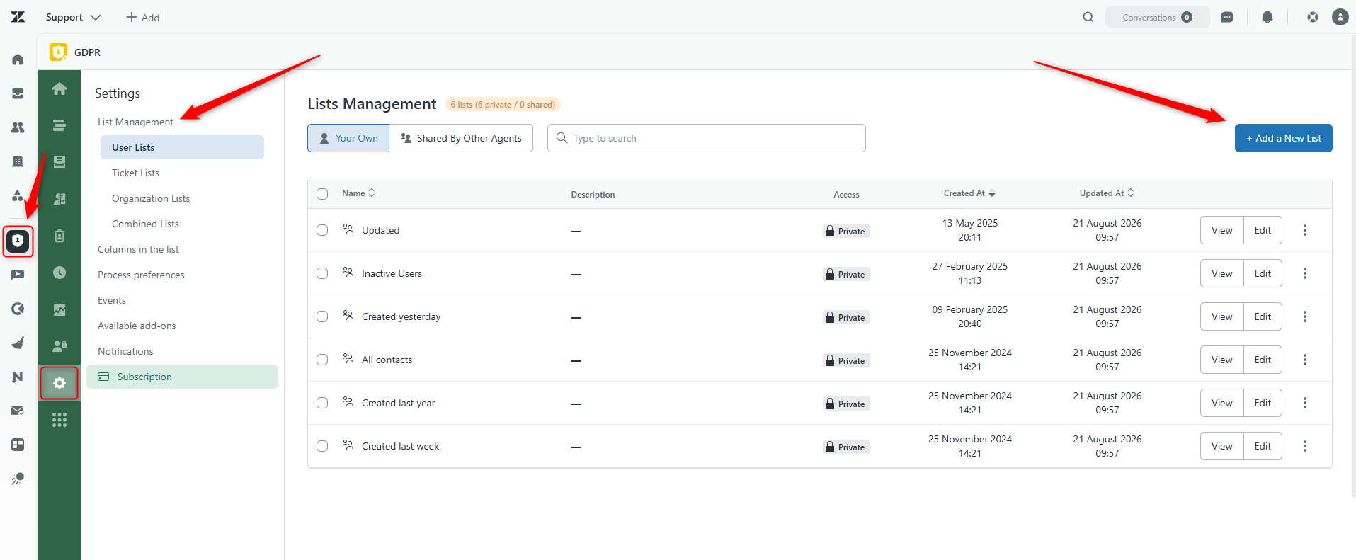 User List Create Process User Data in Zendesk