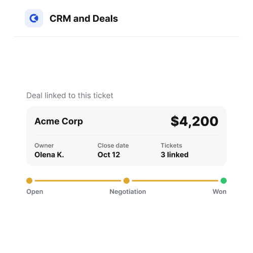 CRM and Deals