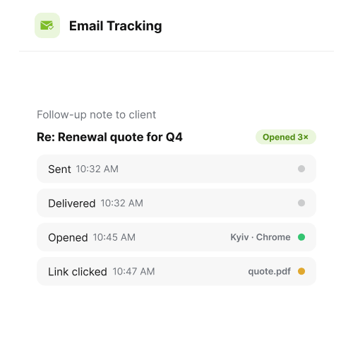 Email Tracking