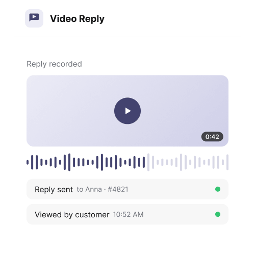 Video Reply